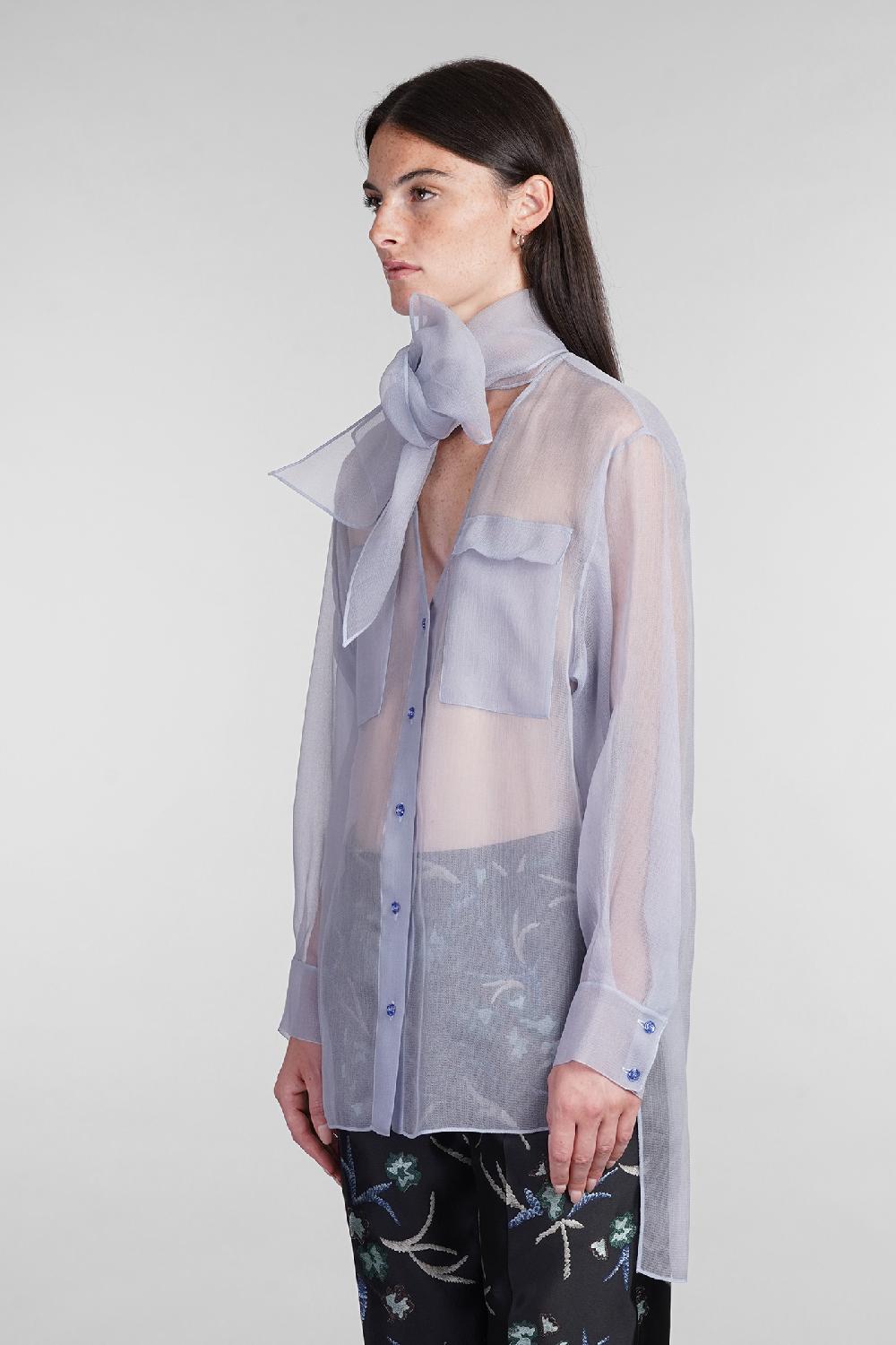 Deliberti Giorgio Armani Camicia in seta celeste cod. 403596 - Deliberti The Luxury Shopping Negozio online di fabbrica