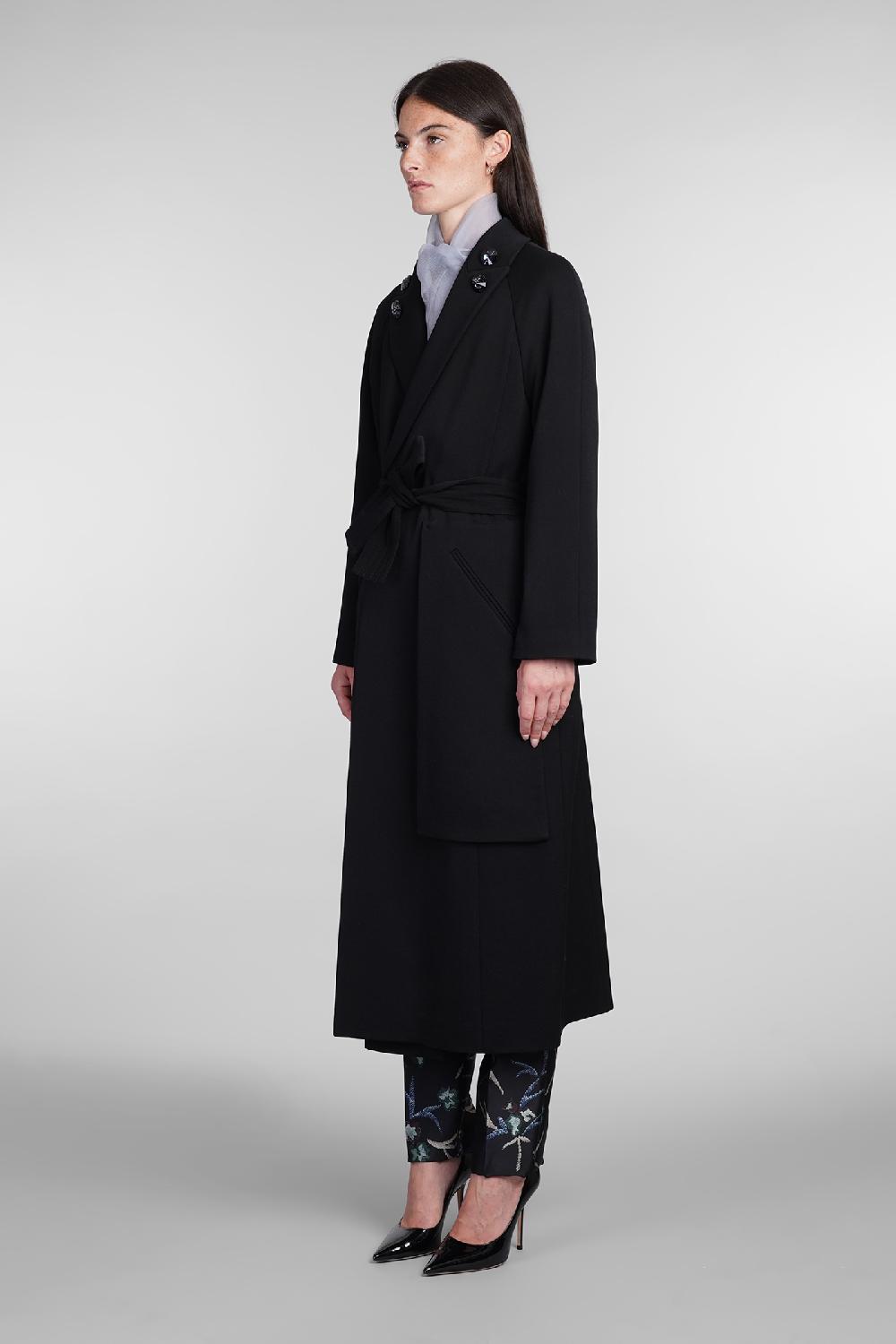 Deliberti Giorgio Armani Cappotto in lana nera cod. 403743 - Deliberti The Luxury Shopping Comprare a buon mercato