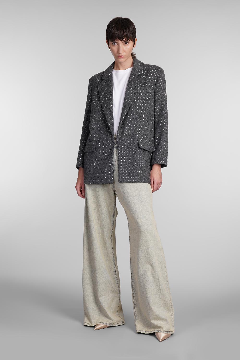 Deliberti Giuseppe di Morabito Blazer in lana grigia cod. 407958 - Deliberti The Luxury Shopping Grande vendita