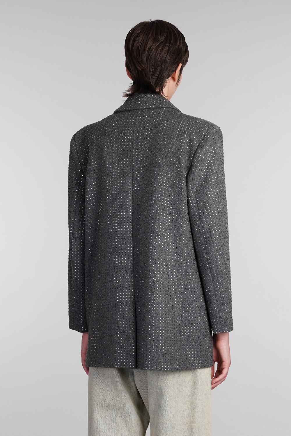 Deliberti Giuseppe di Morabito Blazer in lana grigia cod. 407958 - Deliberti The Luxury Shopping Grande vendita