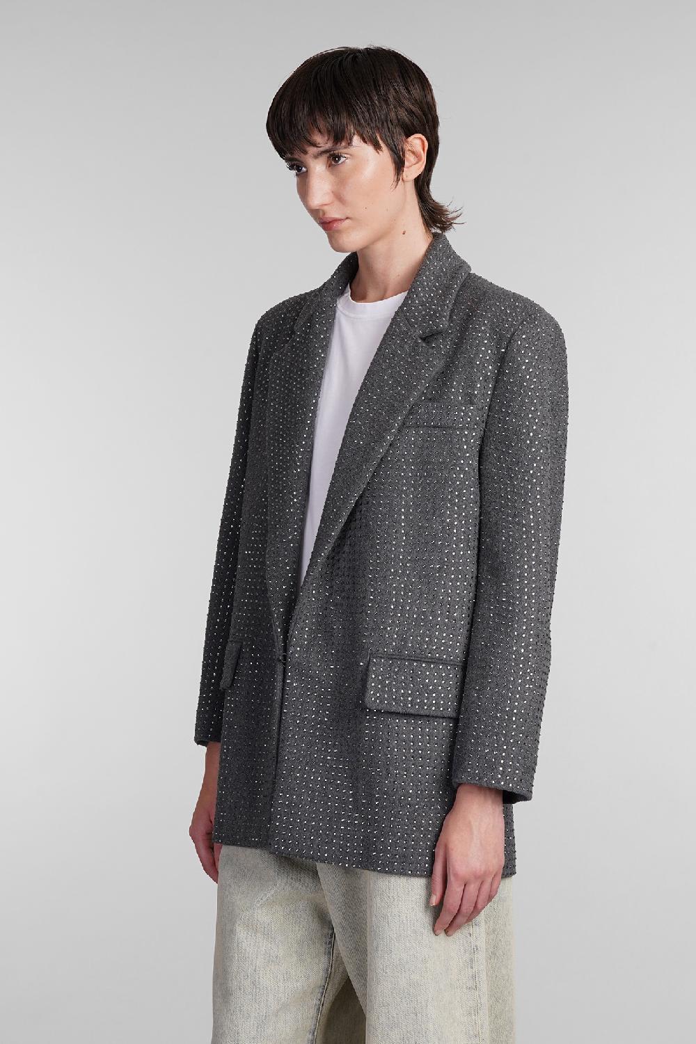 Deliberti Giuseppe di Morabito Blazer in lana grigia cod. 407958 - Deliberti The Luxury Shopping Grande vendita