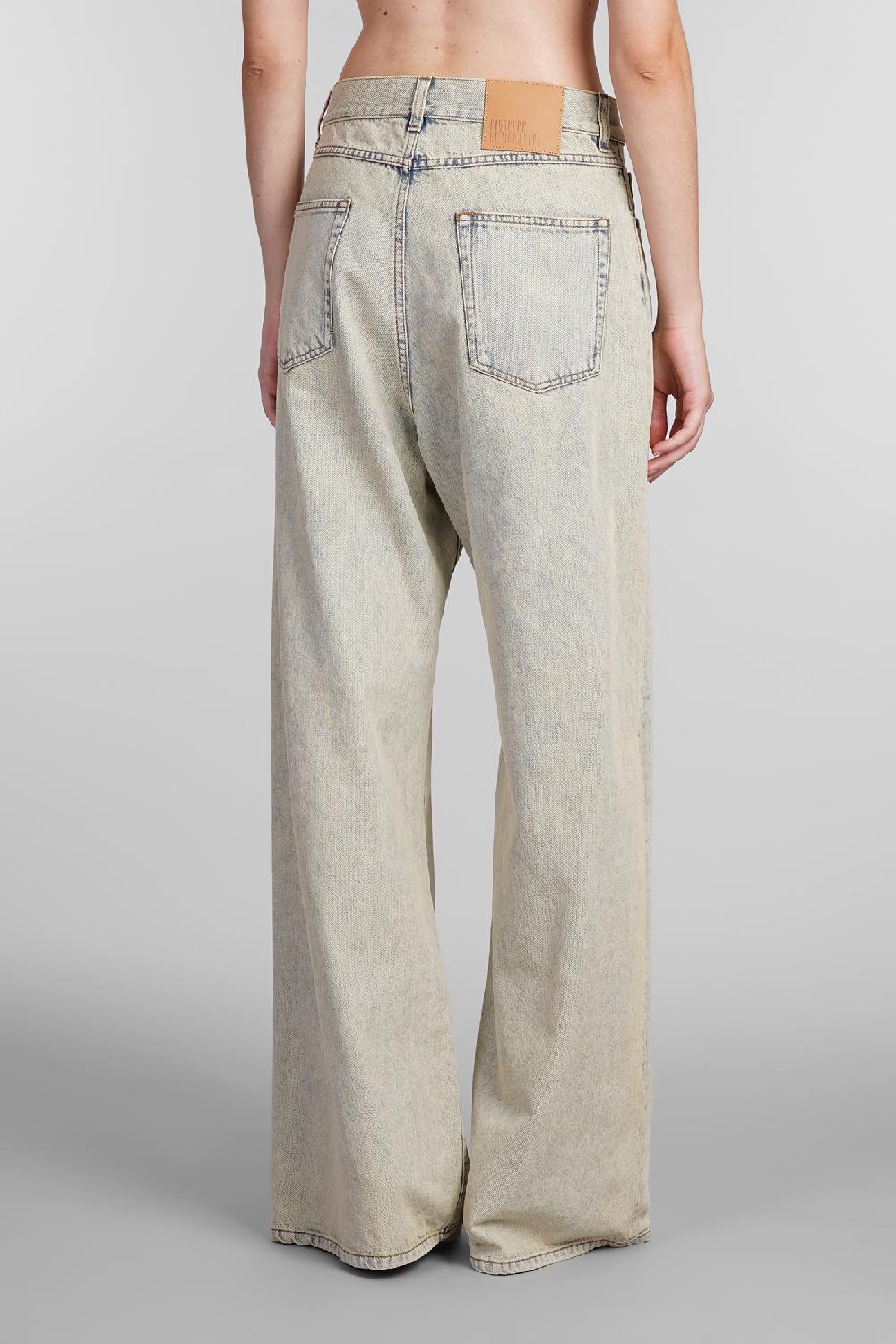 Deliberti Giuseppe di Morabito Jeans in cotone beige cod. 407960 - Deliberti The Luxury Shopping Fornitura limitata