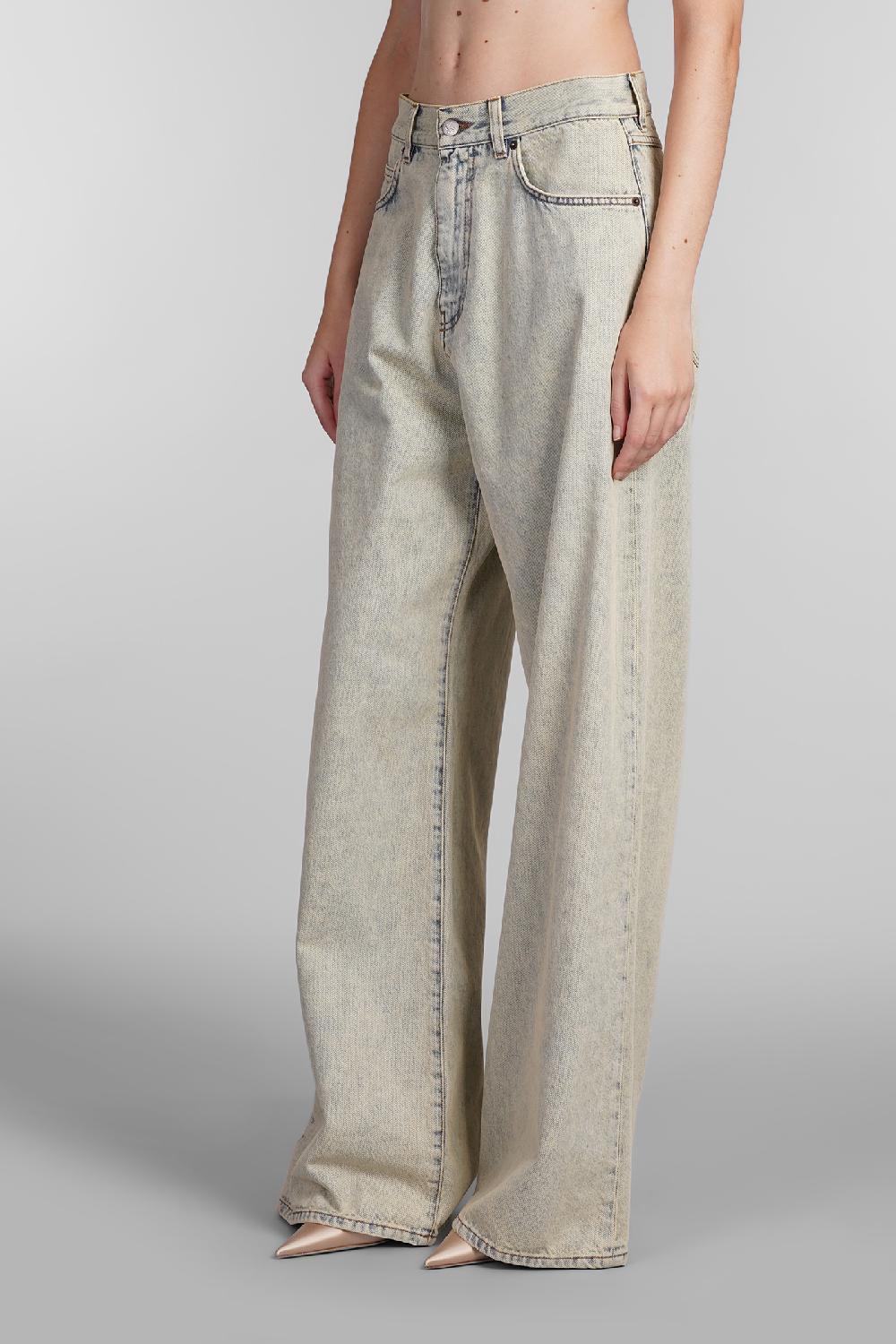 Deliberti Giuseppe di Morabito Jeans in cotone beige cod. 407960 - Deliberti The Luxury Shopping Fornitura limitata
