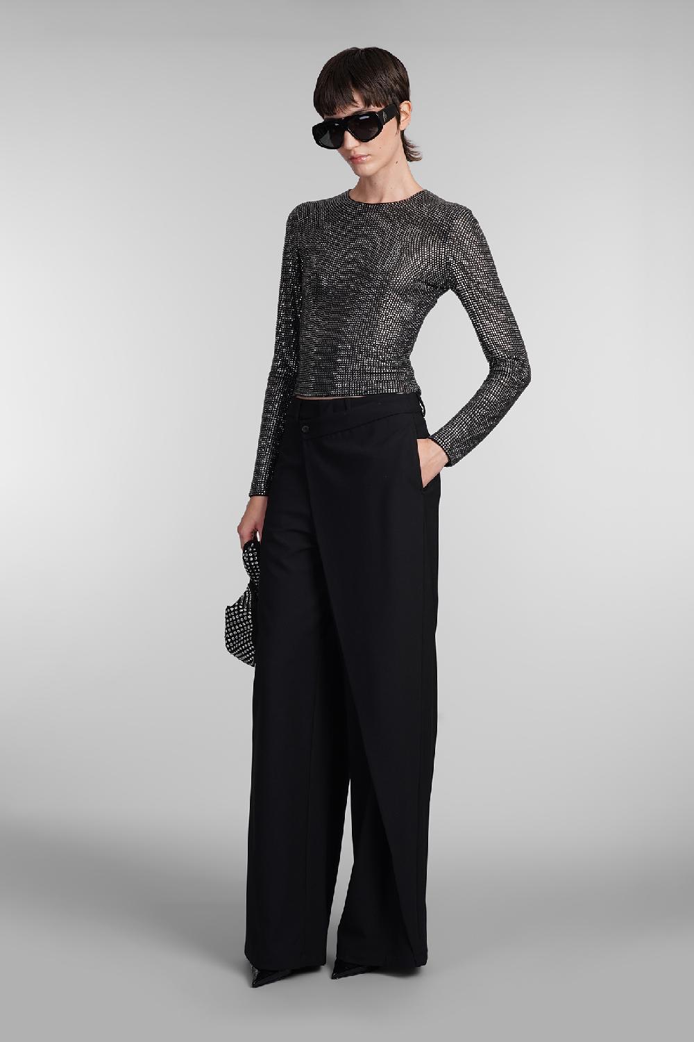 Deliberti Giuseppe di Morabito Pantalone in lana nera cod. 407962 - Deliberti The Luxury Shopping Offerta esclusiva