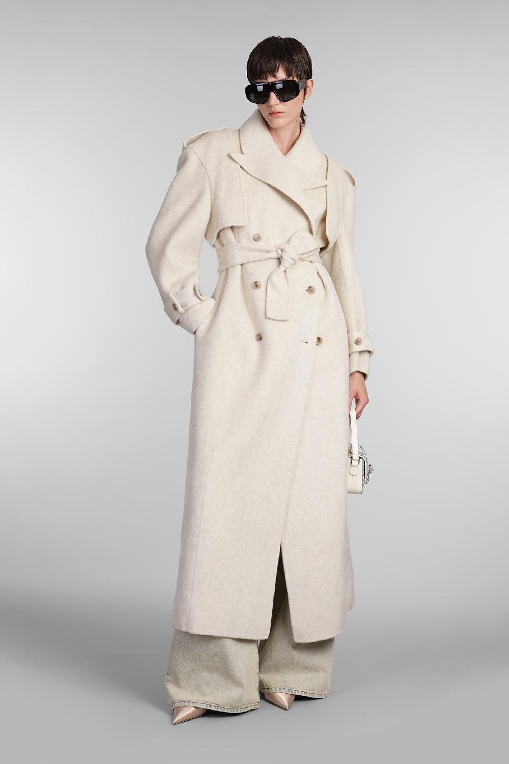 Deliberti Giuseppe di Morabito Cappotto in lana beige cod. 407963 - Deliberti The Luxury Shopping Vendite stagionali