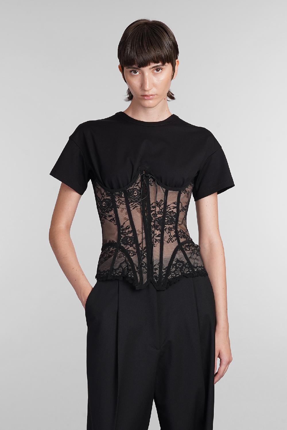 Deliberti Giuseppe di Morabito Topwear in cotone nero cod. 405032 - Deliberti The Luxury Shopping
