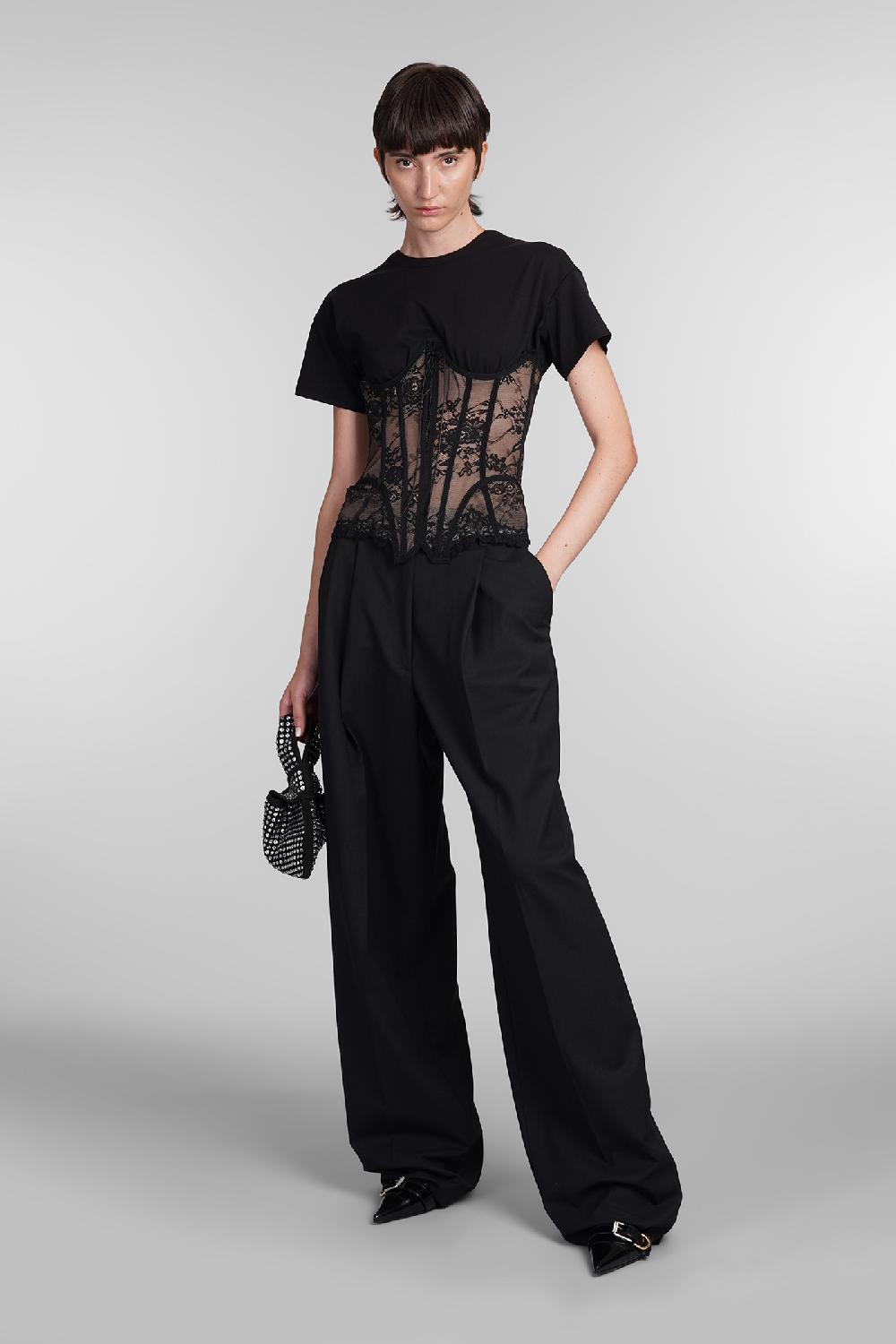 Deliberti Giuseppe di Morabito Topwear in cotone nero cod. 405032 - Deliberti The Luxury Shopping Offerta San Valentino