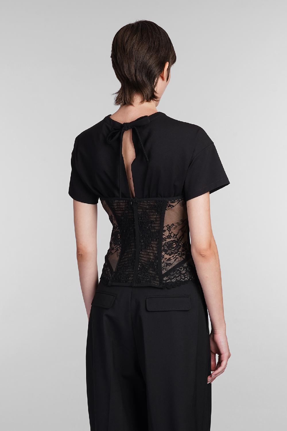 Deliberti Giuseppe di Morabito Topwear in cotone nero cod. 405032 - Deliberti The Luxury Shopping Offerta San Valentino