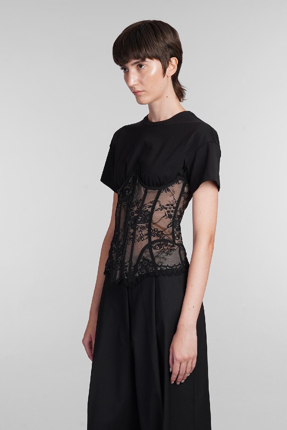 Deliberti Giuseppe di Morabito Topwear in cotone nero cod. 405032 - Deliberti The Luxury Shopping Offerta San Valentino