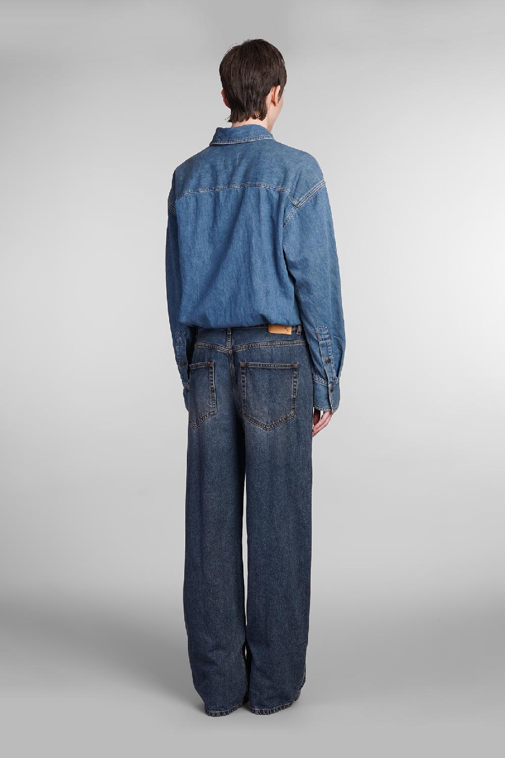 Deliberti Haikure Tuta tessie in cotone blu cod. 409672 - Deliberti The Luxury Shopping Vendita calda