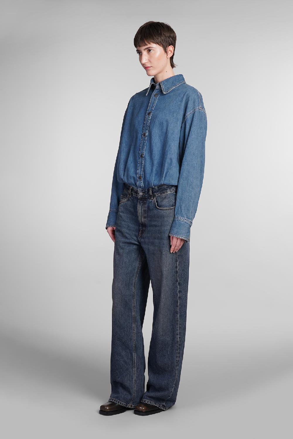 Deliberti Haikure Tuta tessie in cotone blu cod. 409672 - Deliberti The Luxury Shopping Vendita calda