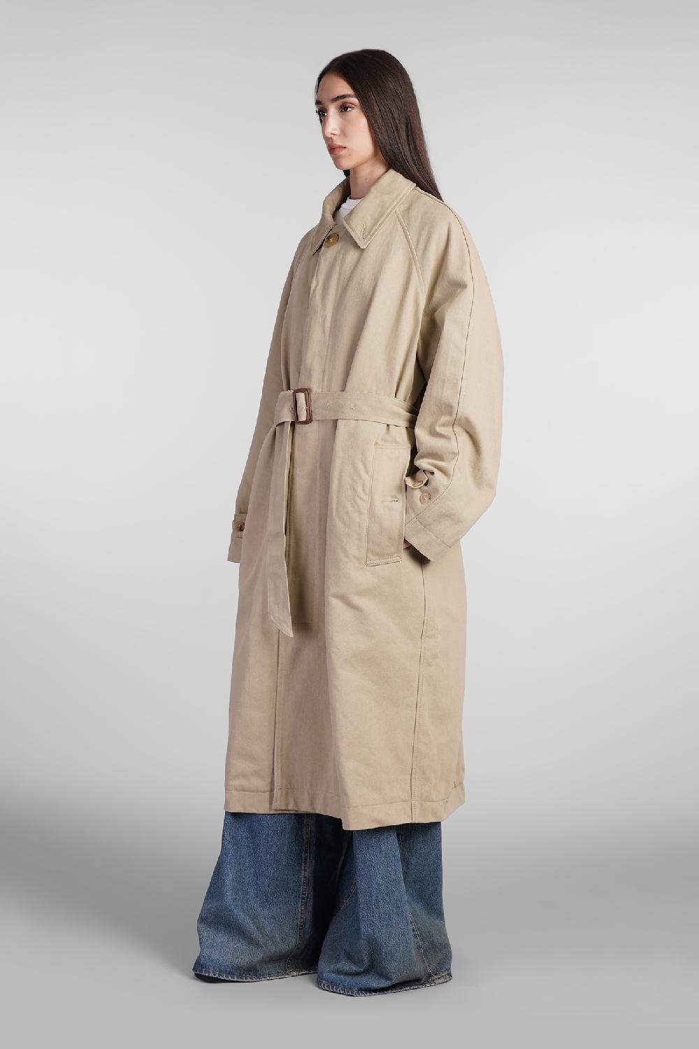 Deliberti Haikure Trench thatcher bull ley in cotone beige cod. 404648 - Deliberti The Luxury Shopping Offerta migliore