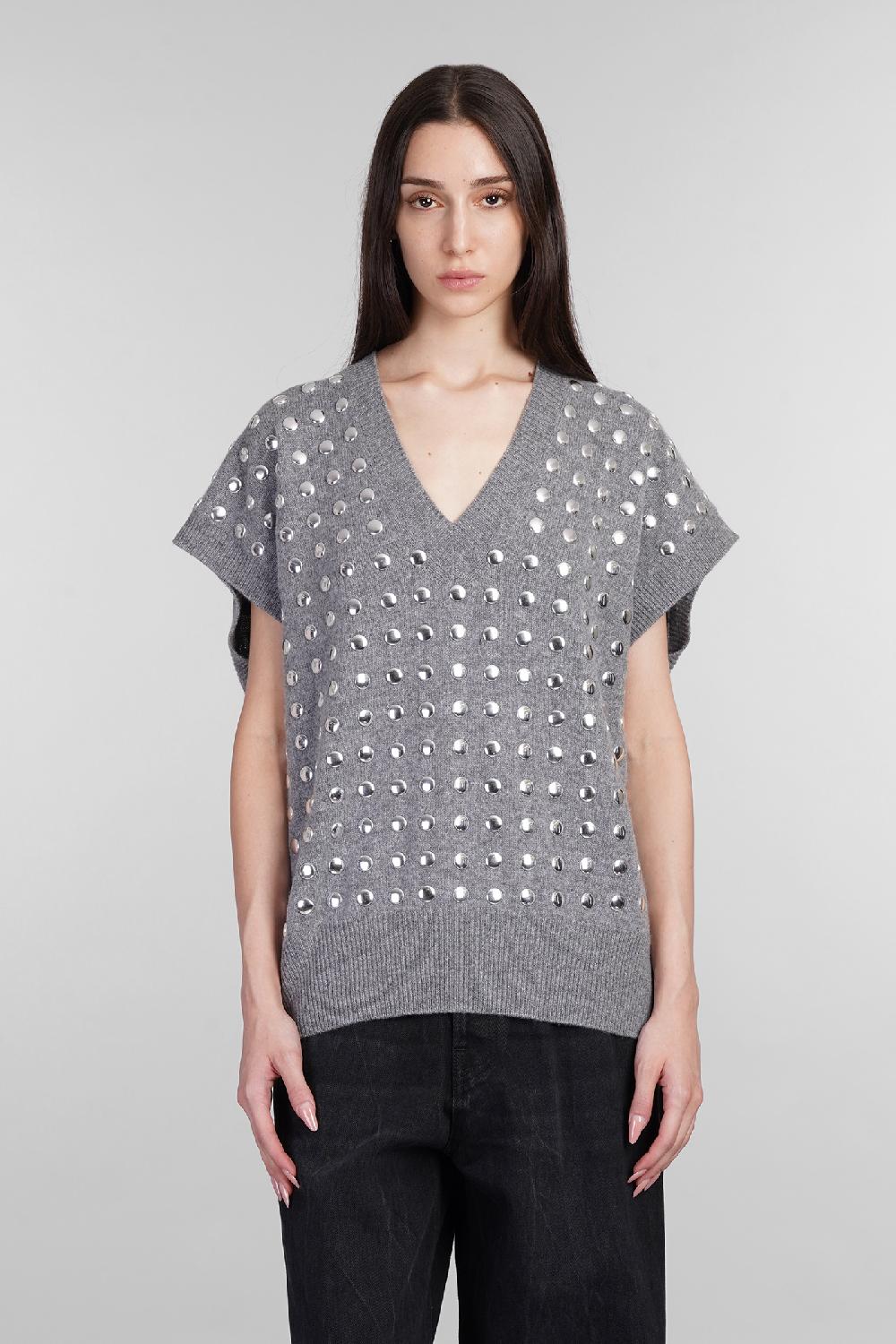 Deliberti Haikure Gilet geri in lana grigia cod. 404649 - Deliberti The Luxury Shopping