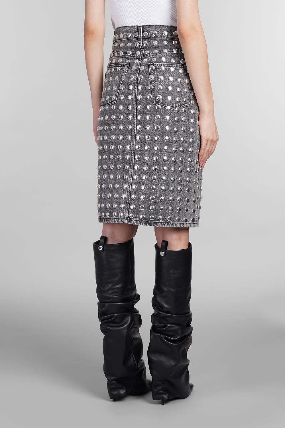 Deliberti Haikure Gonna stormy in cotone grigio cod. 404652 - Deliberti The Luxury Shopping Offerte esclusive