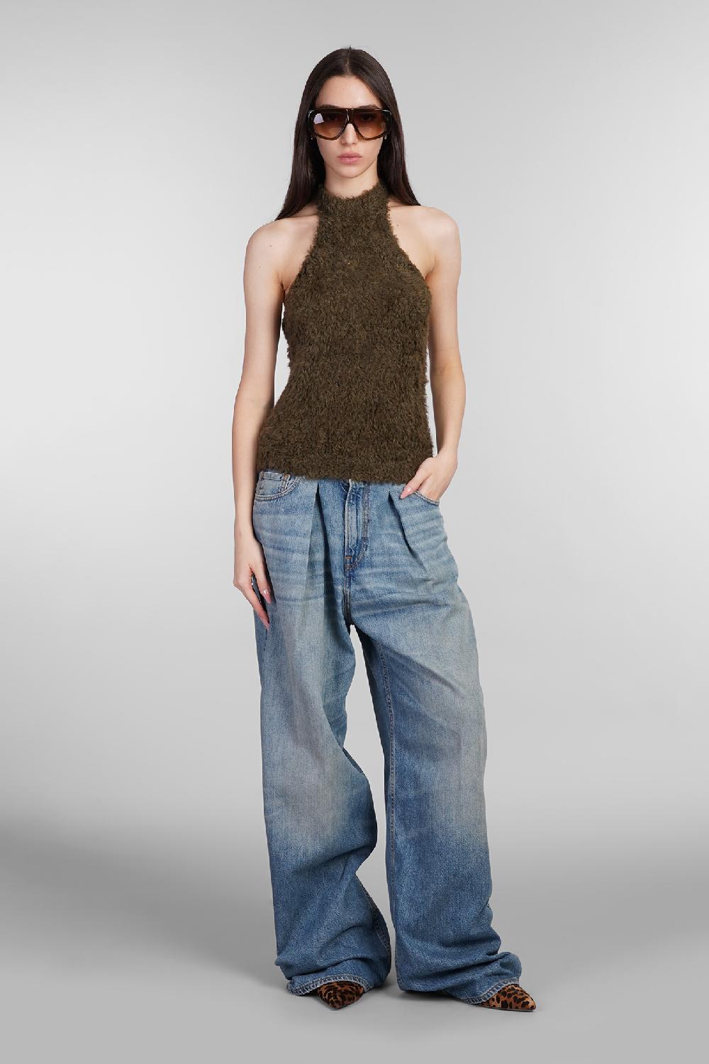 Deliberti Haikure Topwear lilly in acrilico verde cod. 404655 - Deliberti The Luxury Shopping Nuovi prodotti