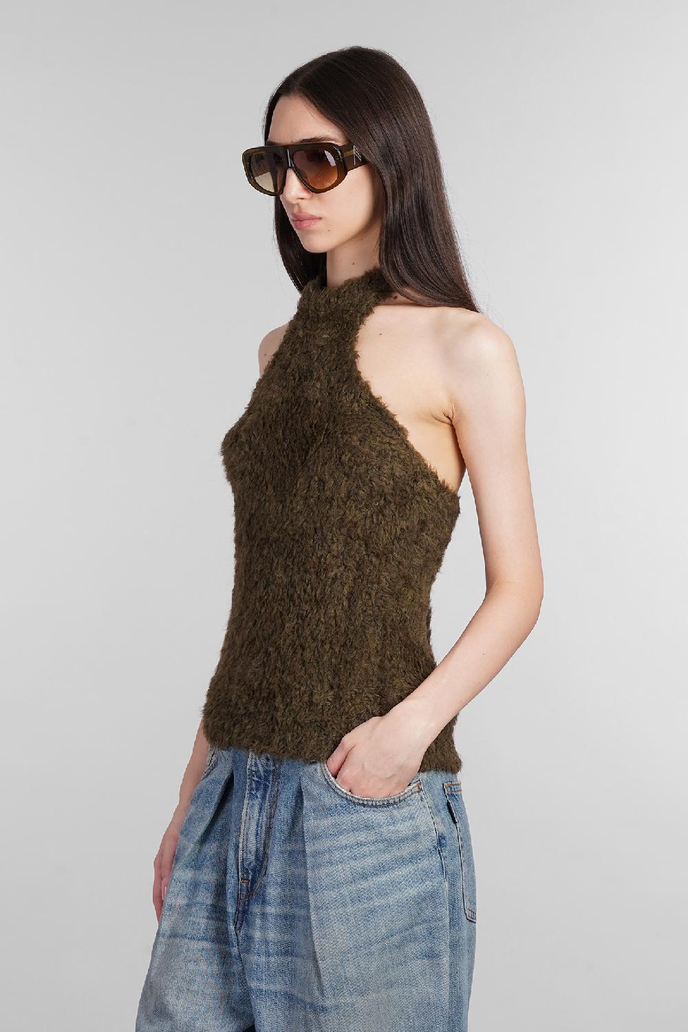 Deliberti Haikure Topwear lilly in acrilico verde cod. 404655 - Deliberti The Luxury Shopping Nuovi prodotti