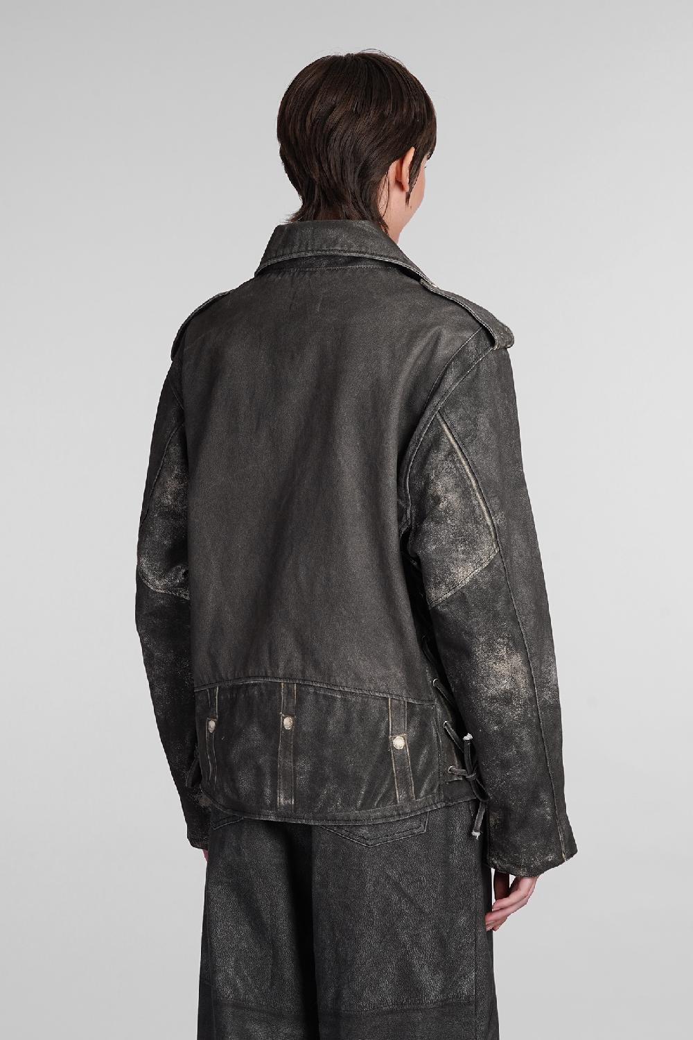 Deliberti Haikure Giacca biker kay in cotone grigio cod. 405104 - Deliberti The Luxury Shopping Offerte speciali