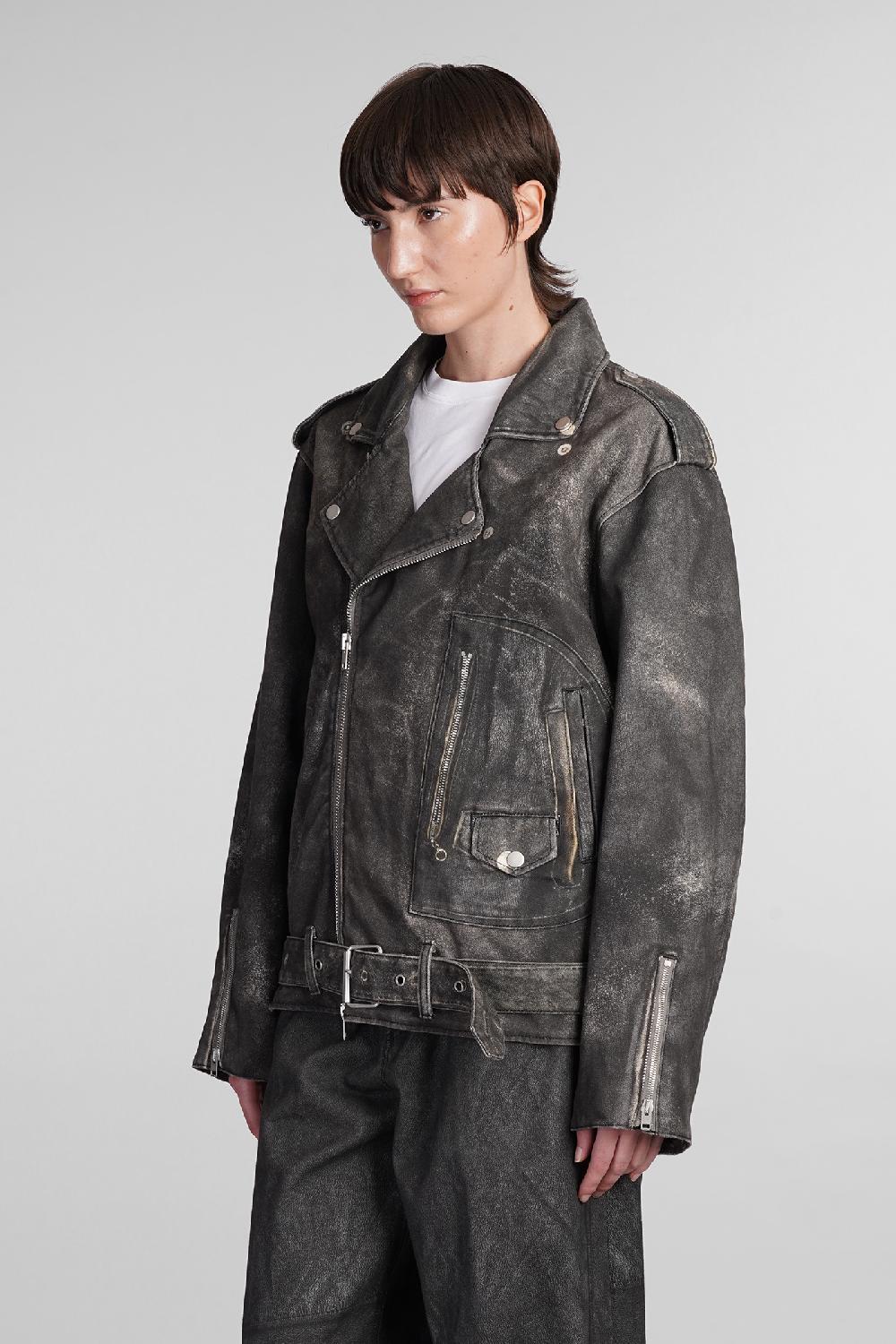 Deliberti Haikure Giacca biker kay in cotone grigio cod. 405104 - Deliberti The Luxury Shopping Offerte speciali