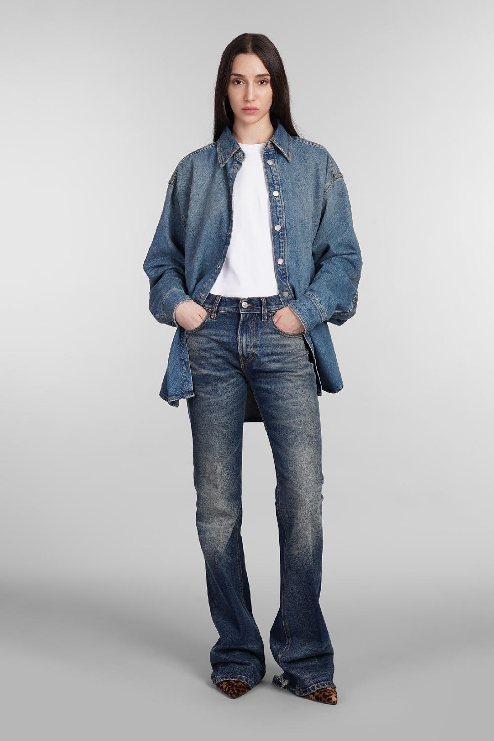 Deliberti Haikure Jeans flora in cotone blu cod. 403611 - Deliberti The Luxury Shopping Enormi risparmi