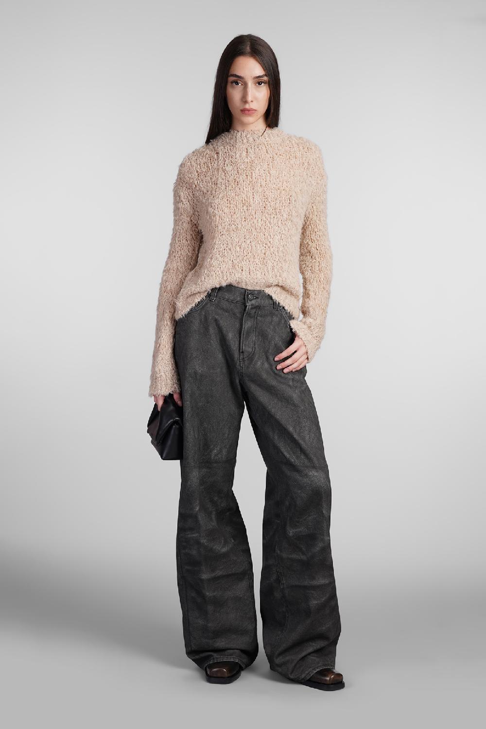 Deliberti Haikure Maglia ginny in acrilico beige cod. 405105 - Deliberti The Luxury Shopping Sconti VIP