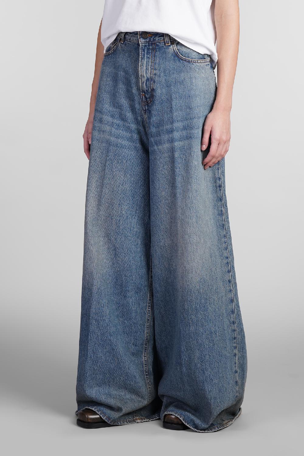 Deliberti Haikure Jeans big bethany in cotone blu cod. 403615 - Deliberti The Luxury Shopping Ritorno libero