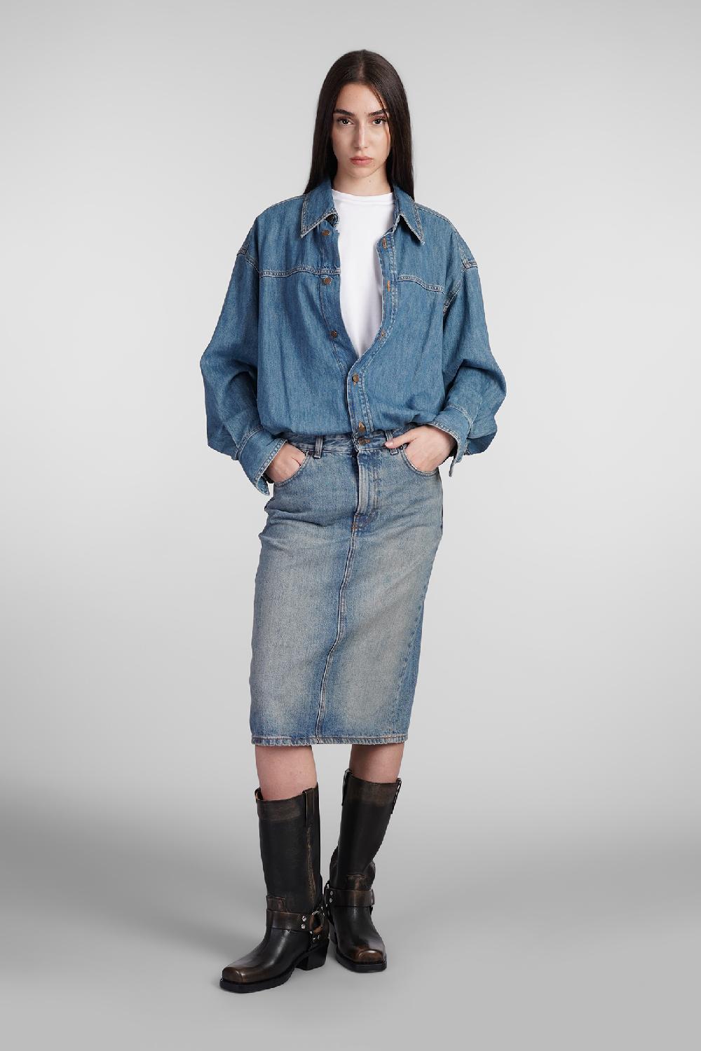 Deliberti Haikure Abito joelle in cotone blu cod. 403621 - Deliberti The Luxury Shopping Ultimi due giorni