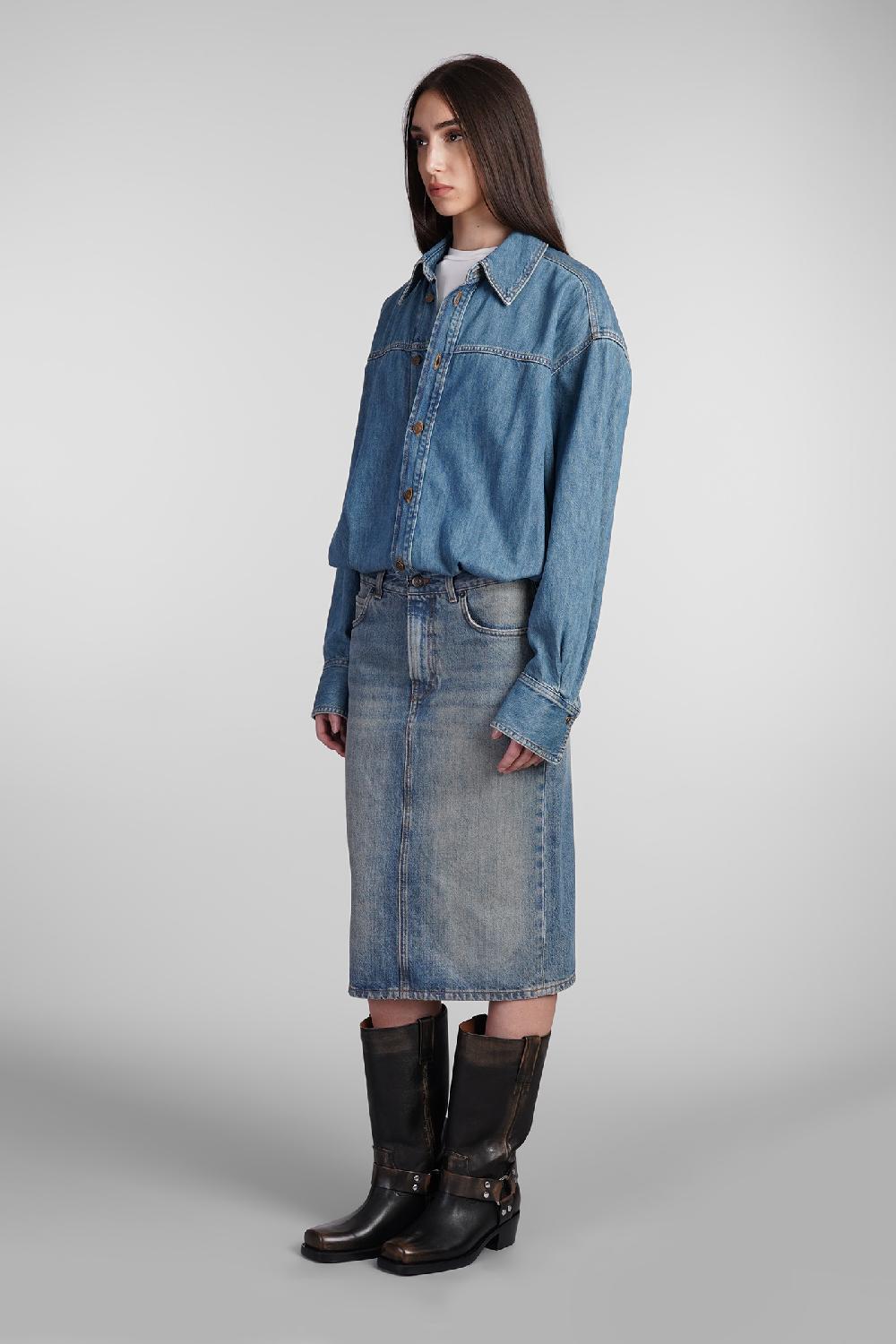 Deliberti Haikure Abito joelle in cotone blu cod. 403621 - Deliberti The Luxury Shopping Ultimi due giorni
