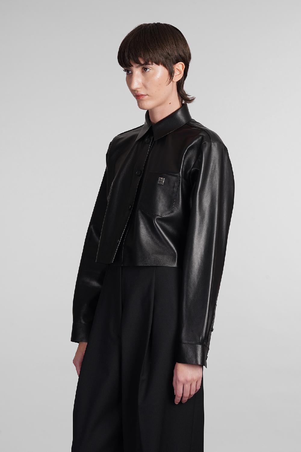 Deliberti Givenchy Camicia in pelle nera cod. 406443 - Deliberti The Luxury Shopping Offerta speciale della fabbrica