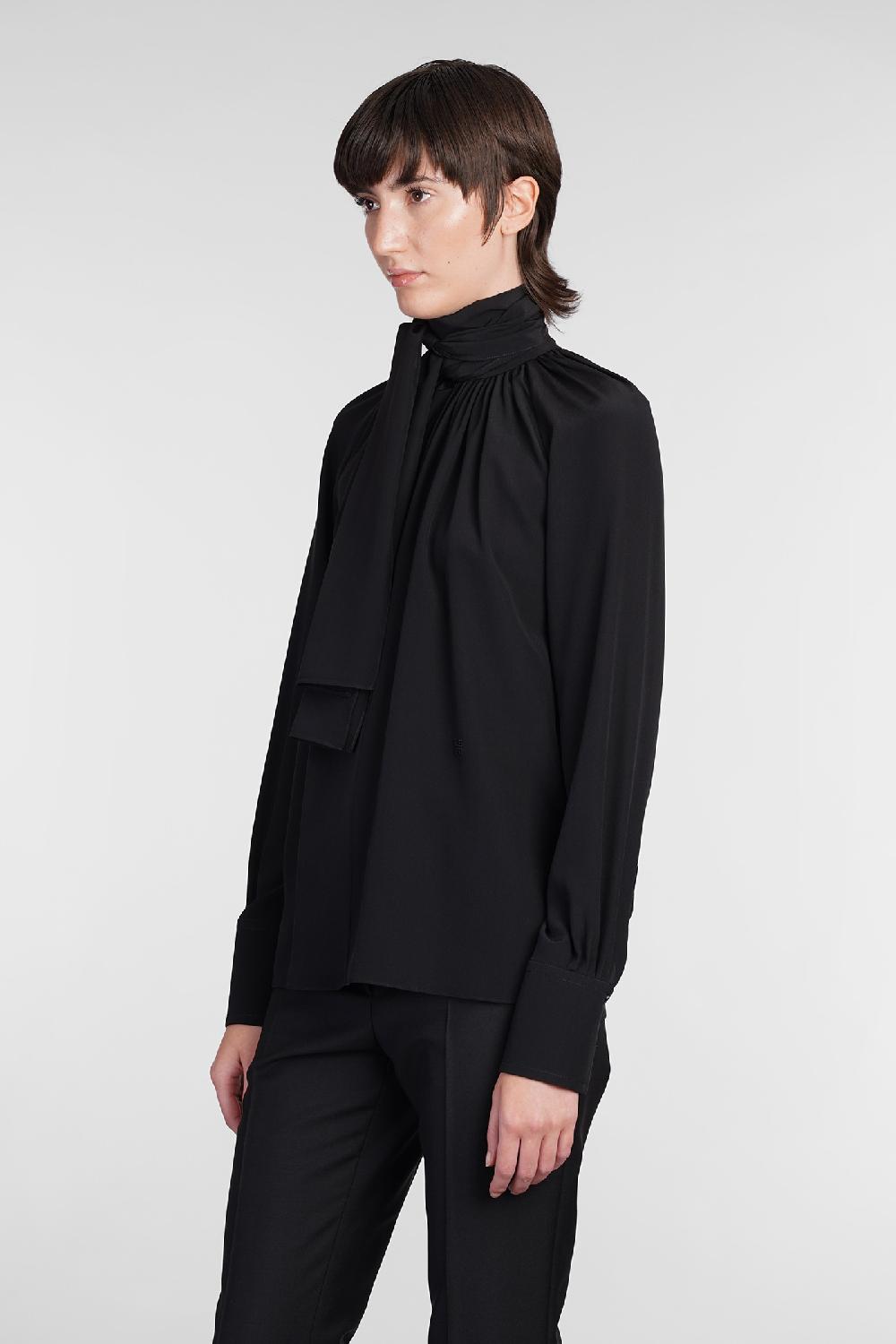 Deliberti Givenchy Blusa in seta nera cod. 406447 - Deliberti The Luxury Shopping Super sconto