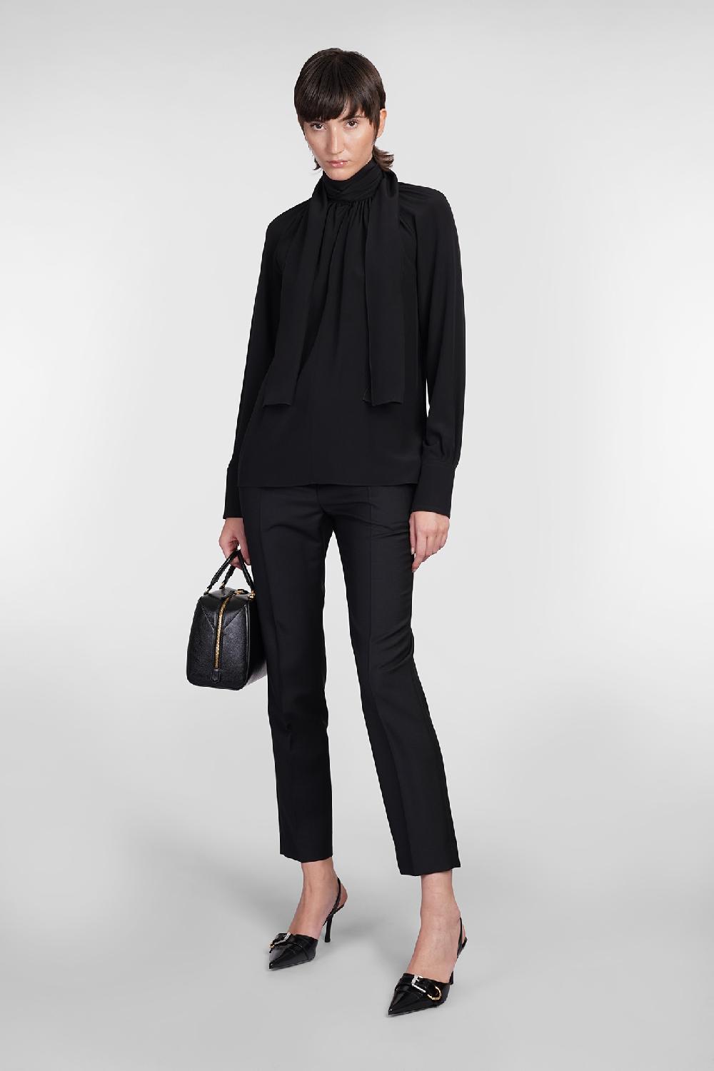 Deliberti Givenchy Pantalone in lana nera cod. 404615 - Deliberti The Luxury Shopping 50% di sconto per tempo limitato