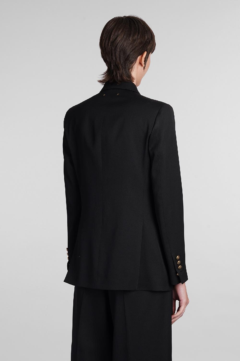 Deliberti Golden Goose Deluxe Brand Blazer in lana nera cod. 394396 - Deliberti The Luxury Shopping In Linea