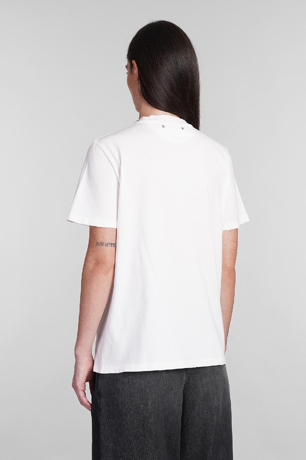 Deliberti Golden Goose Deluxe Brand T-shirt in cotone bianco cod. 395070 - Deliberti The Luxury Shopping Nuovo