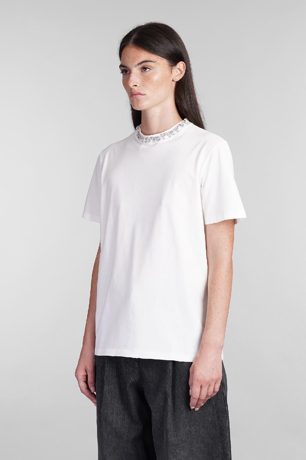 Deliberti Golden Goose Deluxe Brand T-shirt in cotone bianco cod. 395070 - Deliberti The Luxury Shopping Nuovo