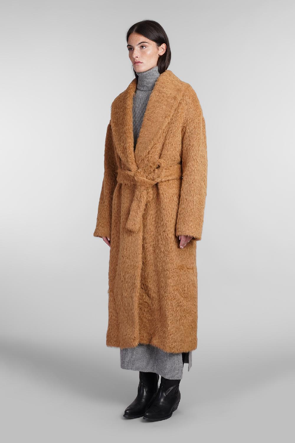 Deliberti Golden Goose Deluxe Brand Cappotto in lana cuoio naturale cod. 404851 - Deliberti The Luxury Shopping Qualità Garantita
