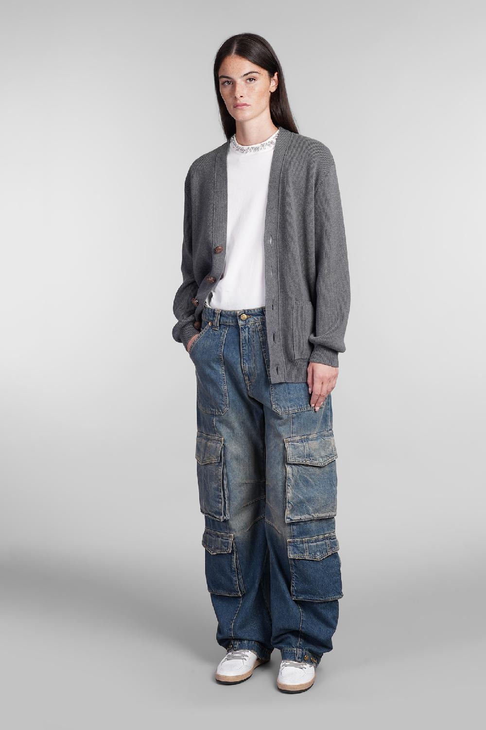 Deliberti Golden Goose Deluxe Brand Cardigan in cotone grigio cod. 404900 - Deliberti The Luxury Shopping Consegna Veloce