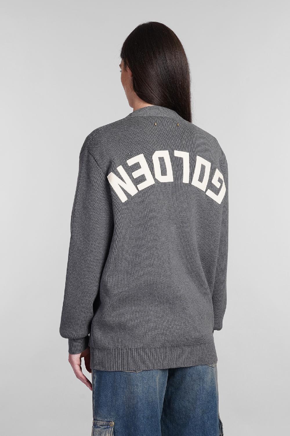 Deliberti Golden Goose Deluxe Brand Cardigan in cotone grigio cod. 404900 - Deliberti The Luxury Shopping Consegna Veloce