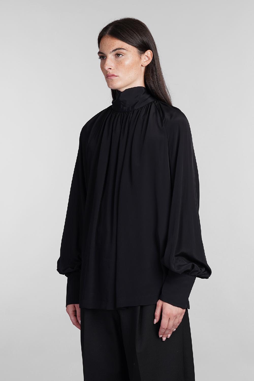 Deliberti Golden Goose Deluxe Brand Blusa in seta nera cod. 402268 - Deliberti The Luxury Shopping Affare Del Giorno