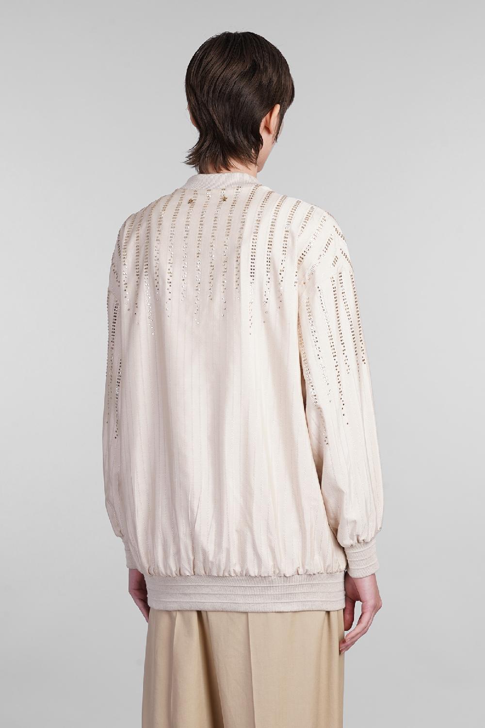 Deliberti Golden Goose Deluxe Brand Cardigan in seta beige cod. 401568 - Deliberti The Luxury Shopping Sottocosto