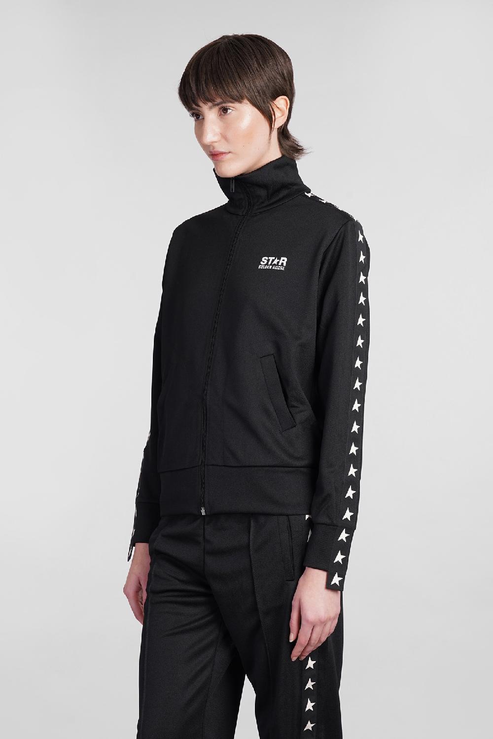 Deliberti Golden Goose Deluxe Brand Felpa in poliestere nero cod. 401569 - Deliberti The Luxury Shopping Convenienza