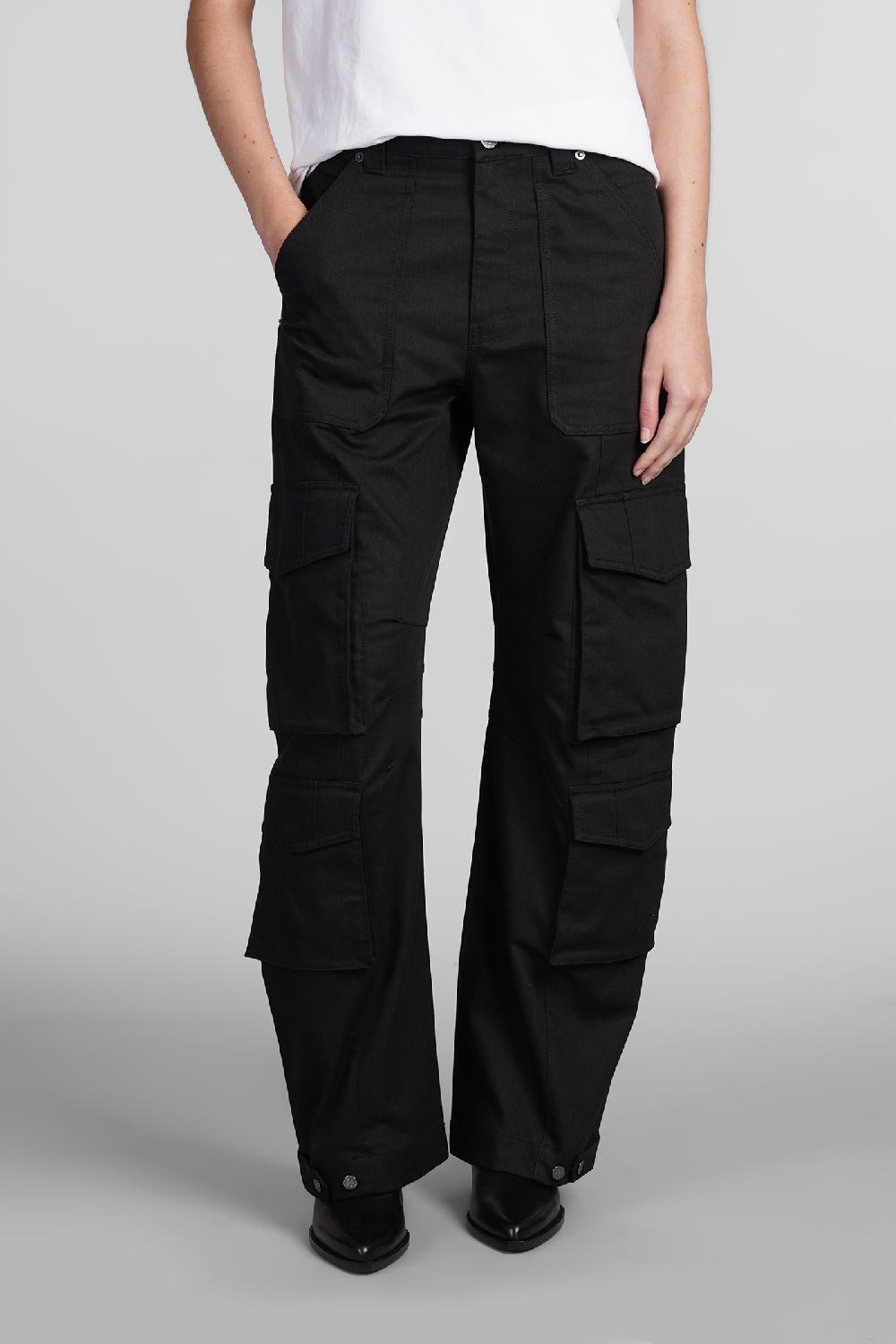 Deliberti Golden Goose Deluxe Brand Pantalone cargo lisette in poliestere nero cod. 406523 - Deliberti The Luxury Shopping Sconto