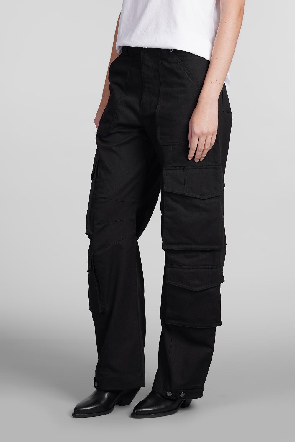 Deliberti Golden Goose Deluxe Brand Pantalone cargo lisette in poliestere nero cod. 406523 - Deliberti The Luxury Shopping Sconto