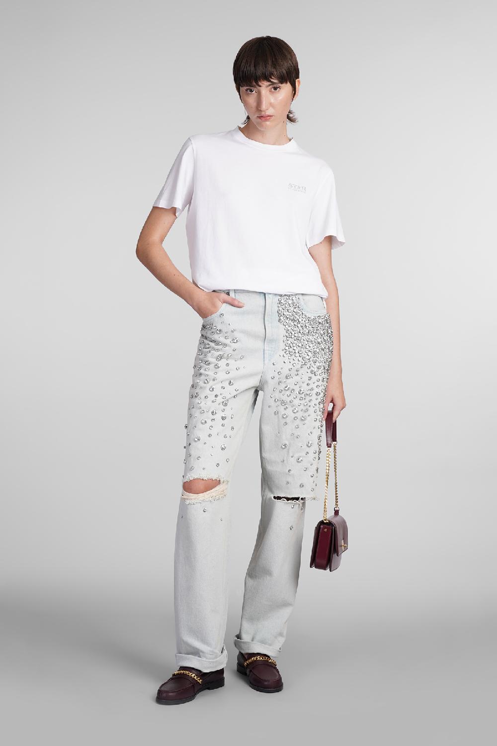 Deliberti Golden Goose Deluxe Brand Jeans in denim celeste cod. 406524 - Deliberti The Luxury Shopping Offerta