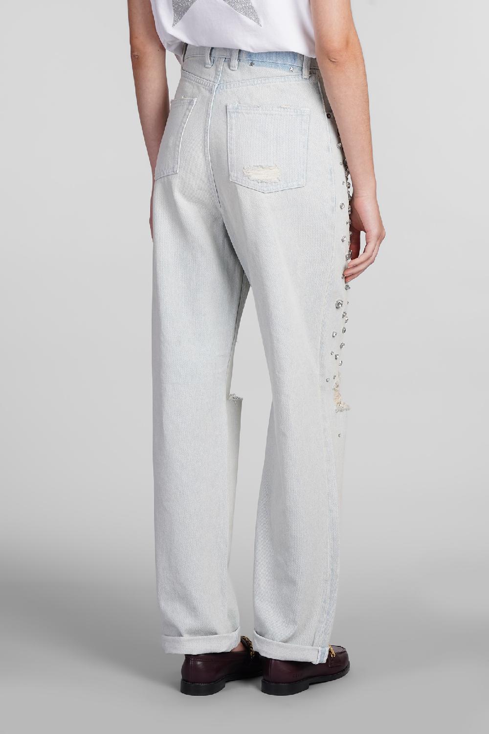 Deliberti Golden Goose Deluxe Brand Jeans in denim celeste cod. 406524 - Deliberti The Luxury Shopping Offerta