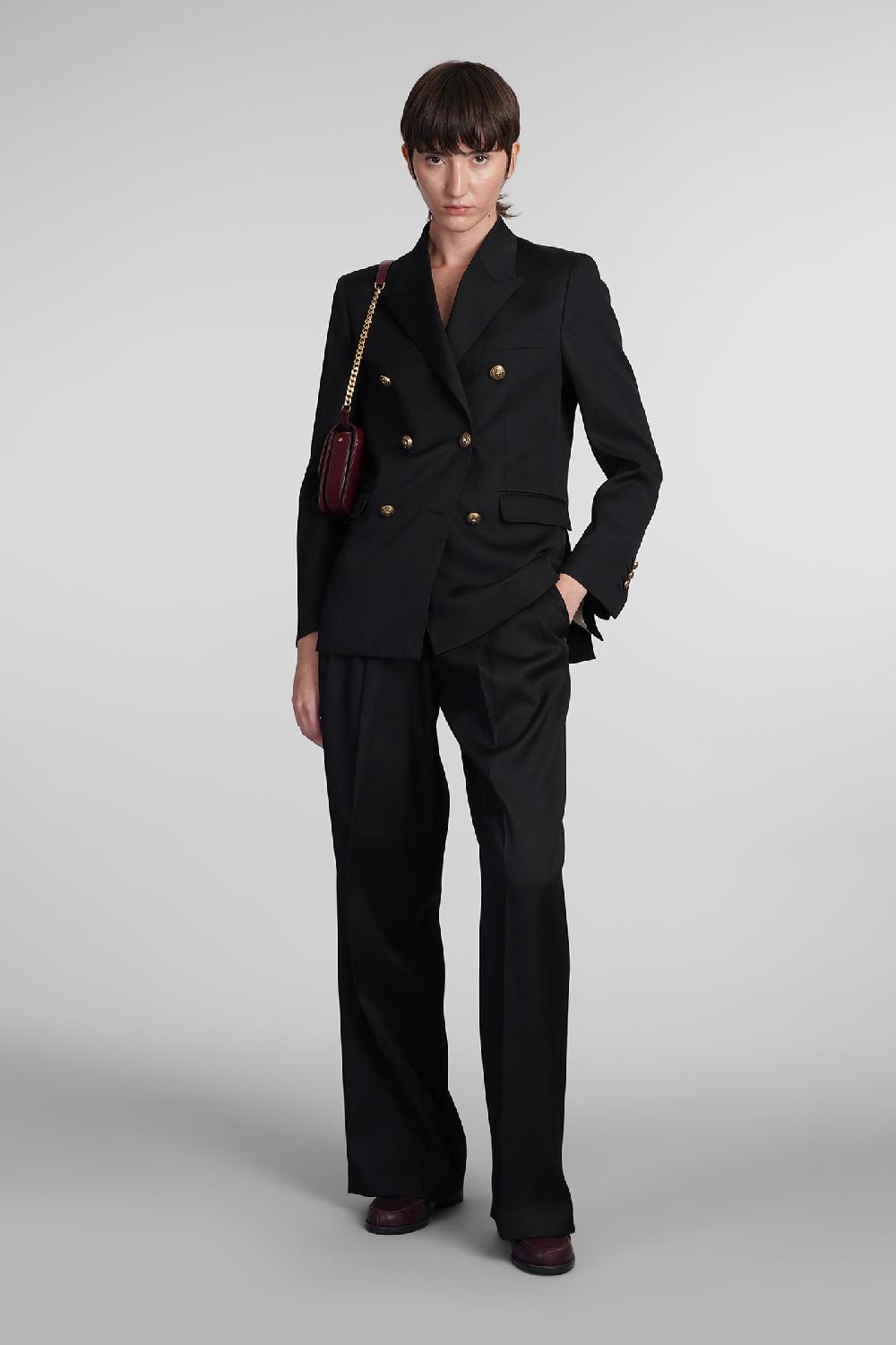 Deliberti Golden Goose Deluxe Brand Pantalone flavia in poliestere nero cod. 406531 - Deliberti The Luxury Shopping Saldi