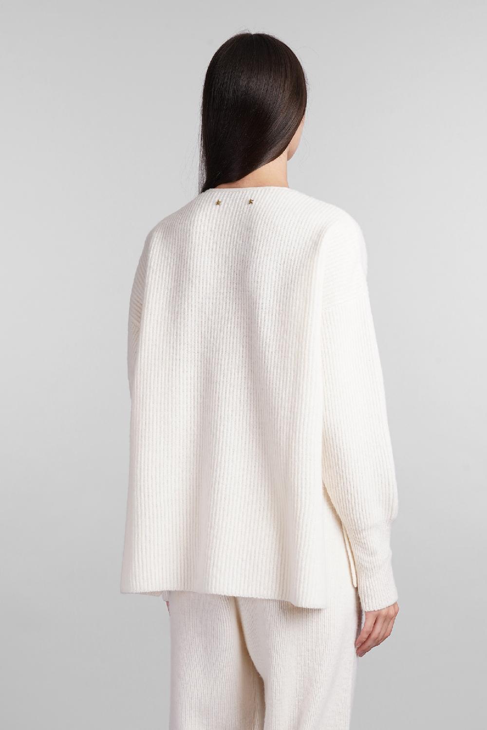 Deliberti Golden Goose Deluxe Brand Maglia in lana bianca cod. 404888 - Deliberti The Luxury Shopping Offerte