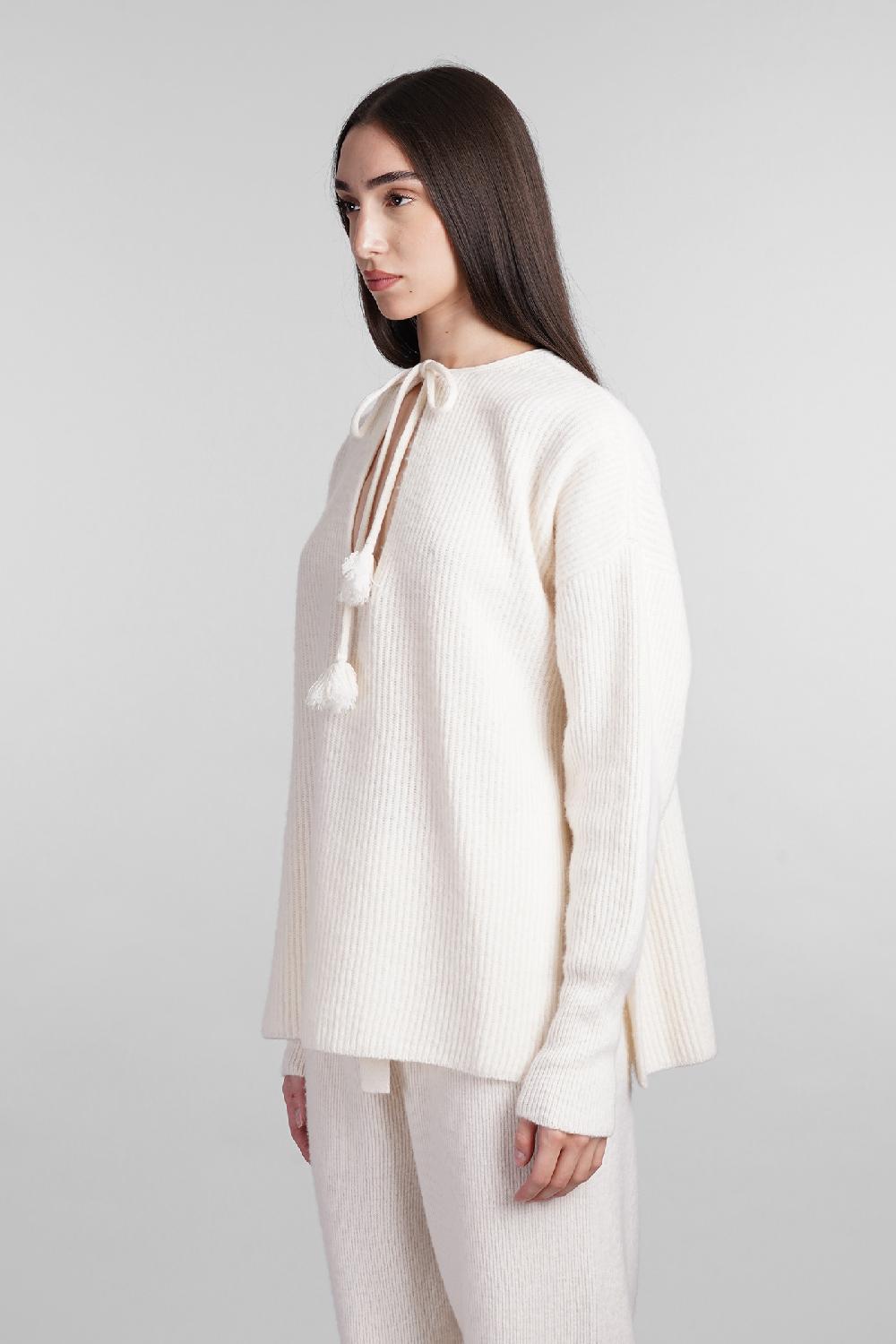 Deliberti Golden Goose Deluxe Brand Maglia in lana bianca cod. 404888 - Deliberti The Luxury Shopping Offerte