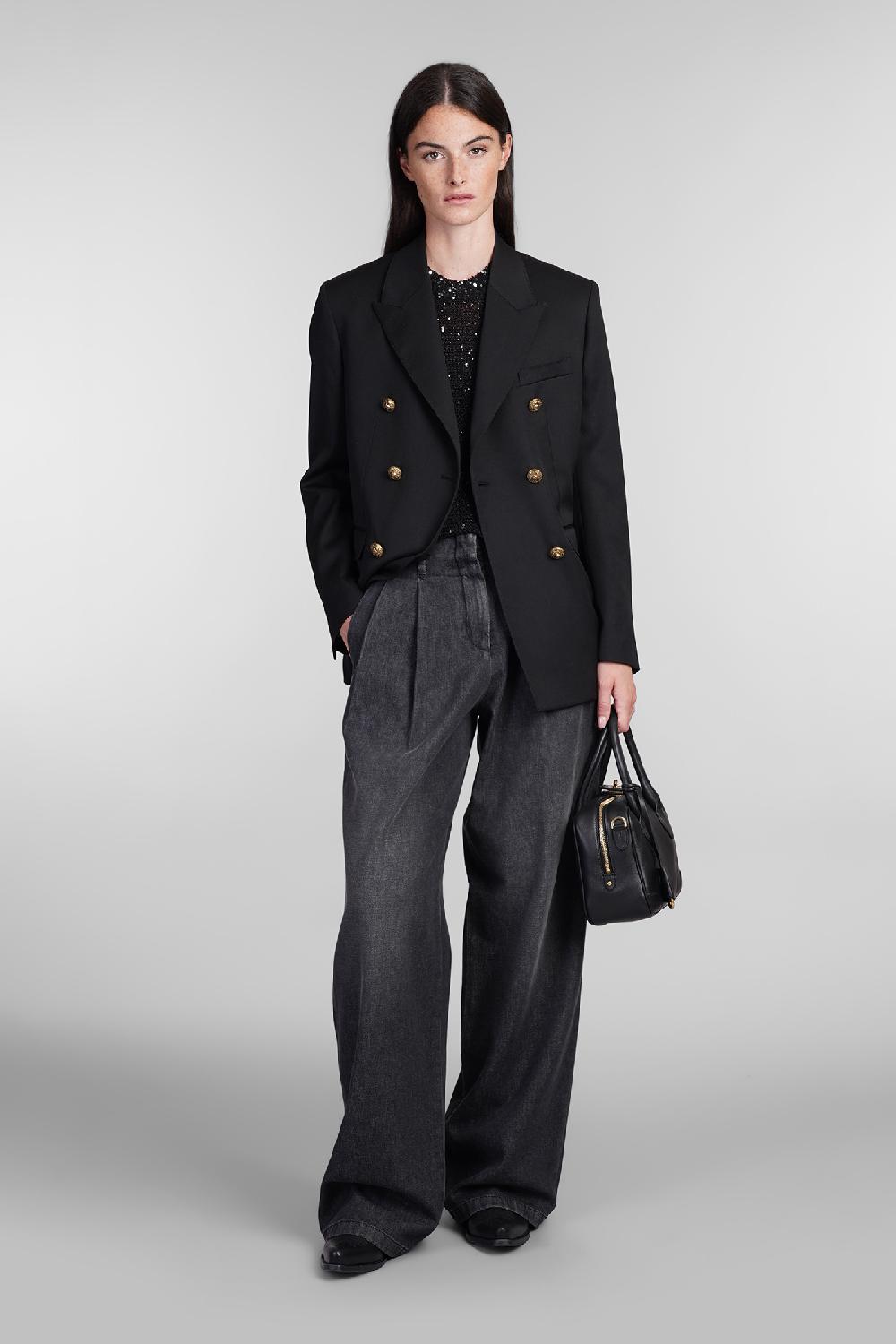 Deliberti Golden Goose Deluxe Brand Jeans in denim nero cod. 404846 - Deliberti The Luxury Shopping Hotsell
