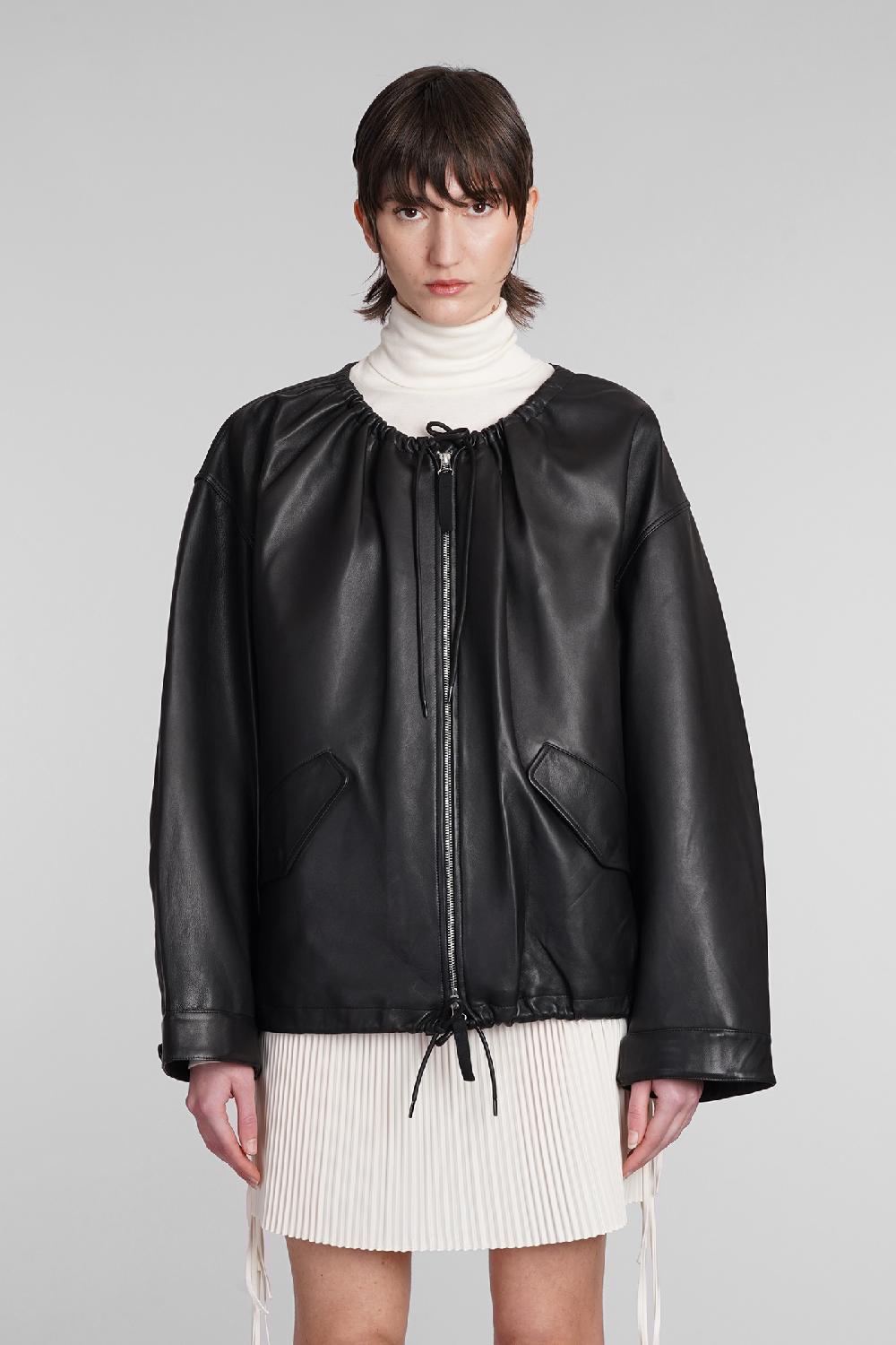 Deliberti Helmut Lang Giacca in pelle in pelle nera cod. 398184 - Deliberti The Luxury Shopping
