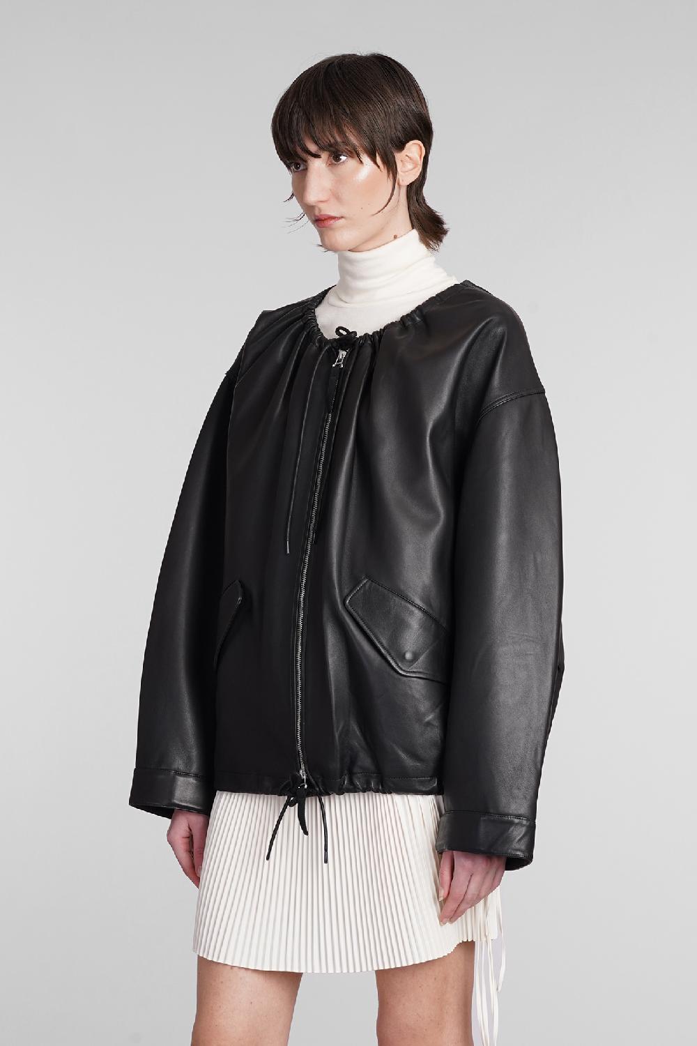 Deliberti Helmut Lang Giacca in pelle in pelle nera cod. 398184 - Deliberti The Luxury Shopping Vendita Calda