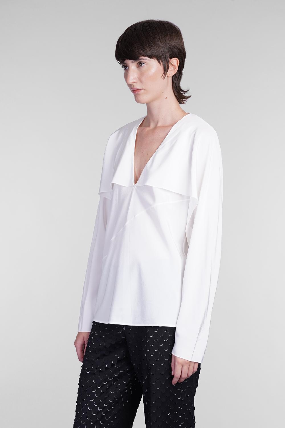 Deliberti Helmut Lang Blusa in seta bianca cod. 405958 - Deliberti The Luxury Shopping Flash Sale